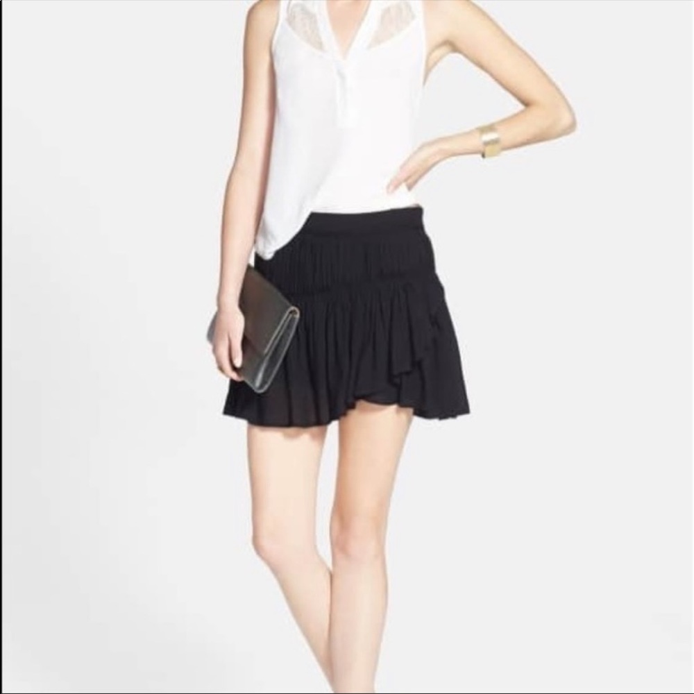 Paige Mari Black Ruffle Skirt Size xs